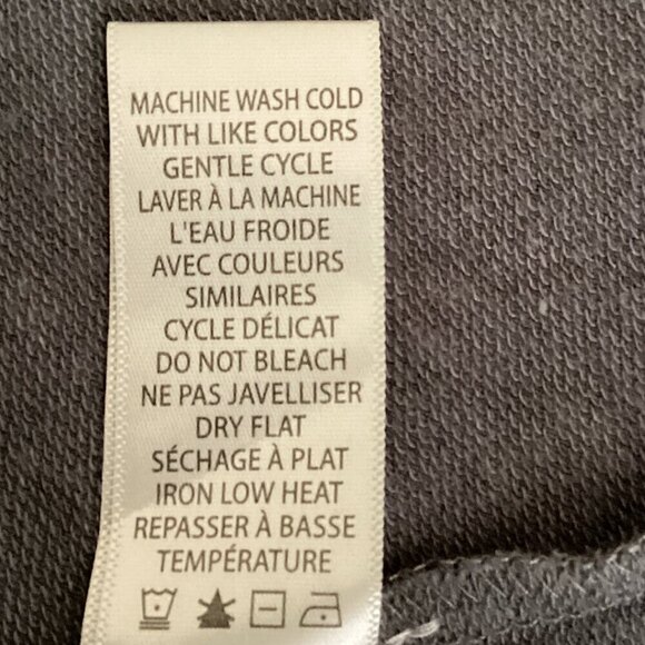 Max Studio Casual Pocket Tee-Shirt Shift Dress/Tunic Embroidered Sz M Gray 279i - Picture 8 of 8